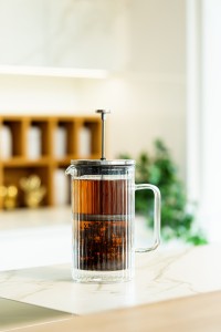 Zaparzacz do kawy i herbaty z podwójną ścianką 1000 ml Tulip srebrny mat 0657