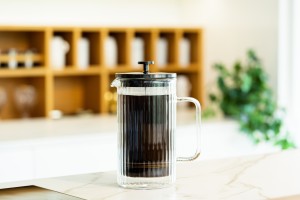 Zaparzacz do kawy i herbaty z podwójną ścianką 1000 ml Tulip grafitowy mat 0671
