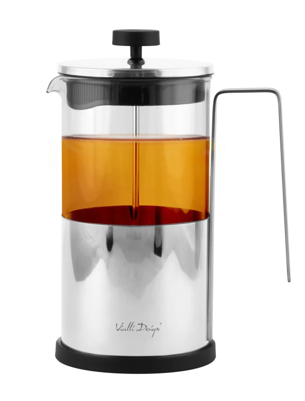 Zaparzacz do kawy i herbaty 1000 ml Diamante srebrny 0688