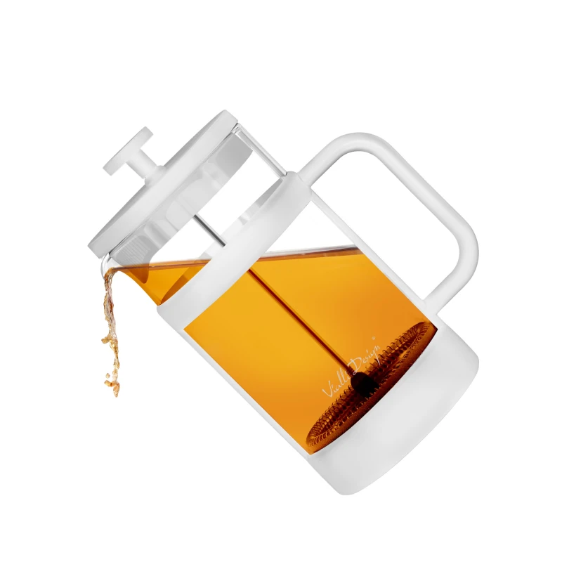 Zaparzacz do kawy i herbaty 1000 ml Senso biały 1074