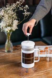 Zaparzacz do kawy i herbaty 1000 ml Senso biały 1074