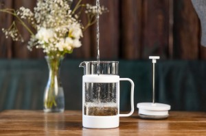 Zaparzacz do kawy i herbaty 1000 ml Senso biały 1074