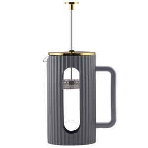 Zaparzacz do kawy i herbaty 1000 ml Livio szary 1067