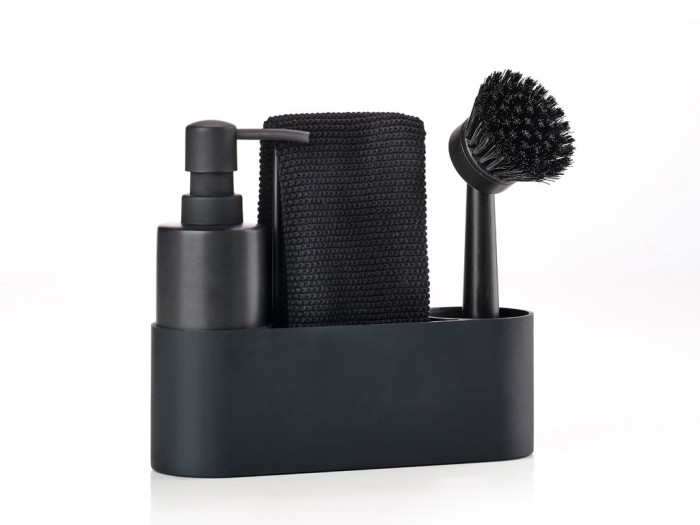 Organizer do zlewu 4el. Singles czarny 330446