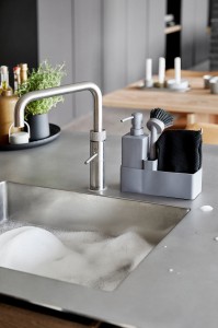 Organizer do zlewu Singles szary 15241