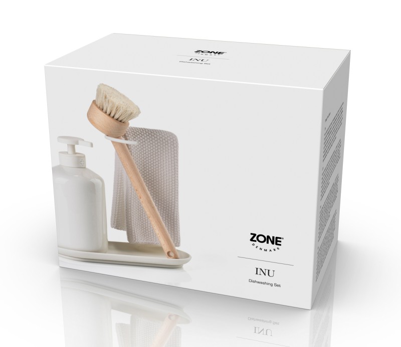 Organizer do zlewu 3 elementy Inu Off white 29720