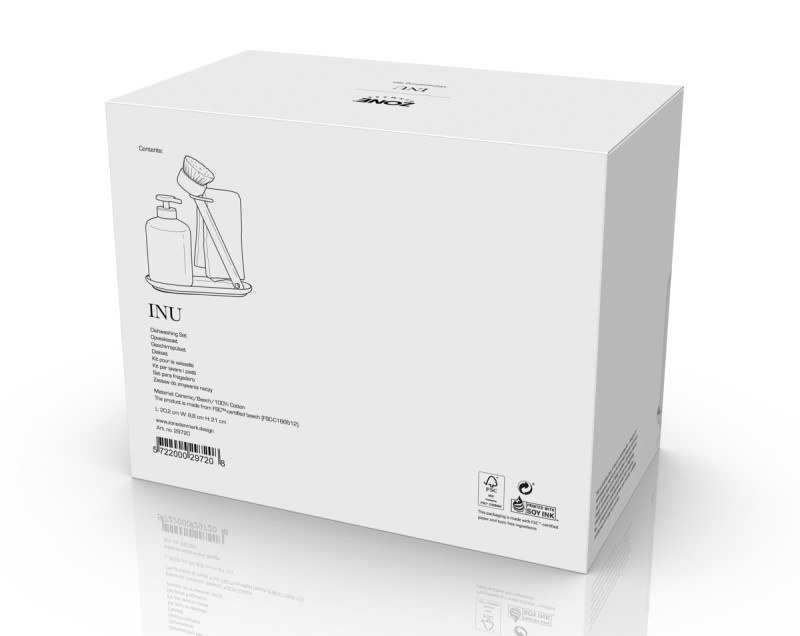 Organizer do zlewu 3 elementy Inu Off white 29720