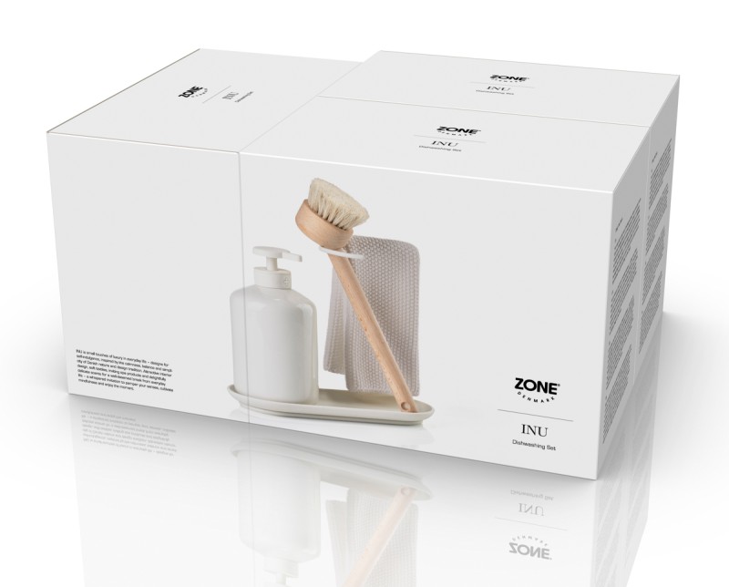 Organizer do zlewu 3 elementy Inu Off white 29720