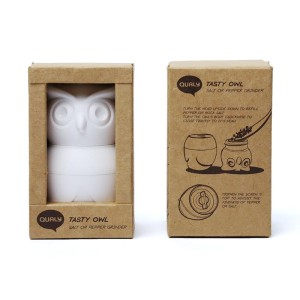 Młynek do soli i pieprzu Tasty Owl biały 10251-W
