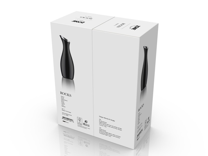 Dzbanek na wodę 1L Rocks Black 11821