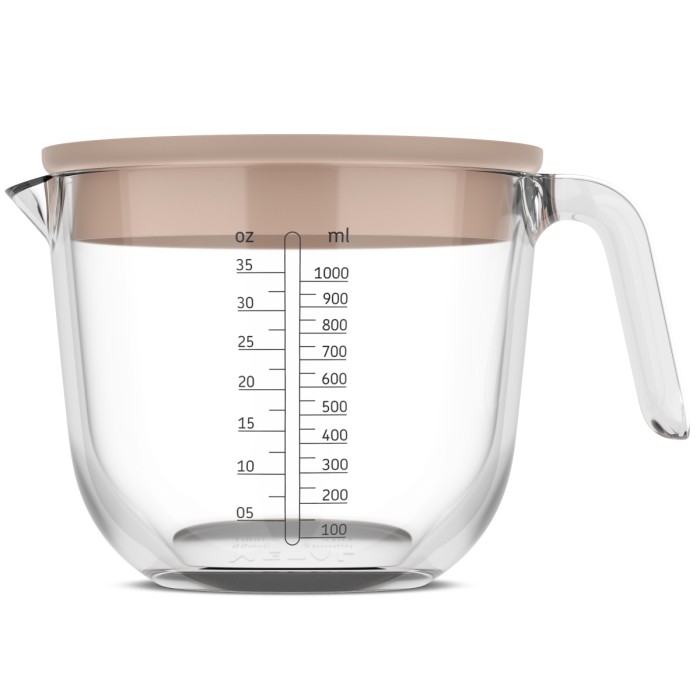 Dzbanek z miarką i pokrywką Chef It 1000 ml Chalk 102311031500