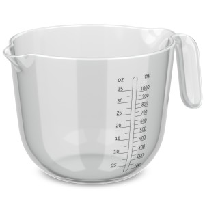 Dzbanek z miarką Chef It 1000 ml przeźroczysty 102312053100