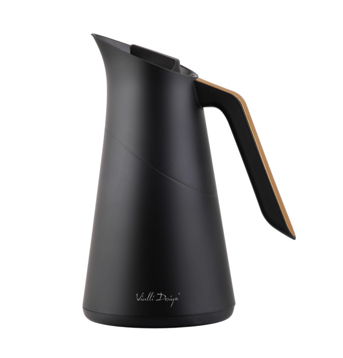 Termos z wkładem szklanym Soho 1l czarno-złoty 9224