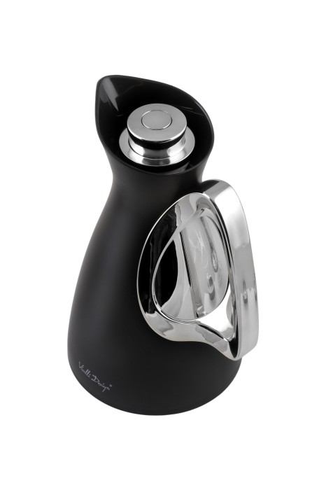 Termos z wkładem szklanym Alessia 1l czarno-srebrny 9217