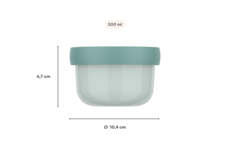 Fruit Box pudełko na owoce Campus 300 ml Cool Blue 107430018300