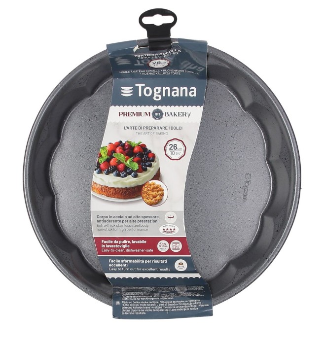 Forma okrągła 26cm falowana Premium Bakery Szary YB44423PRBAA