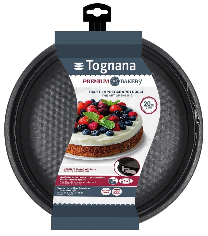 Forma do pieczenia okrągła 20cm Premium Bakery Szara YB44422PRBAA