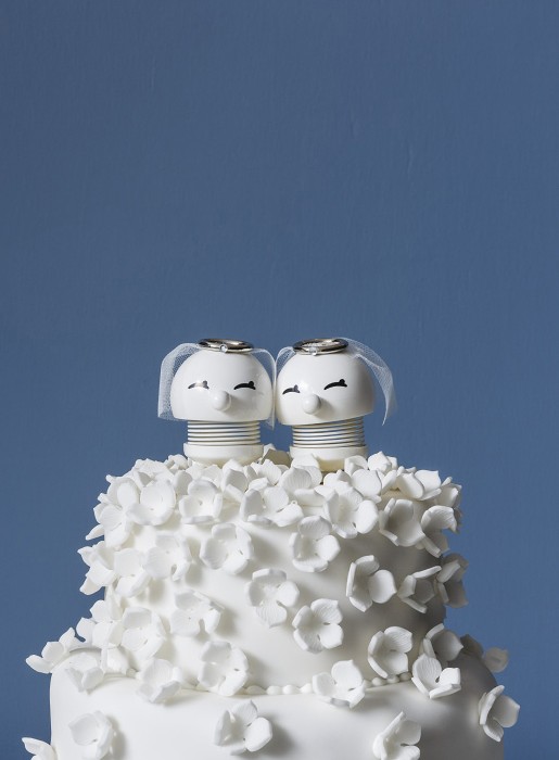 Figurki Hoptimist Bride &amp; Bride 2 szt. białe 26137