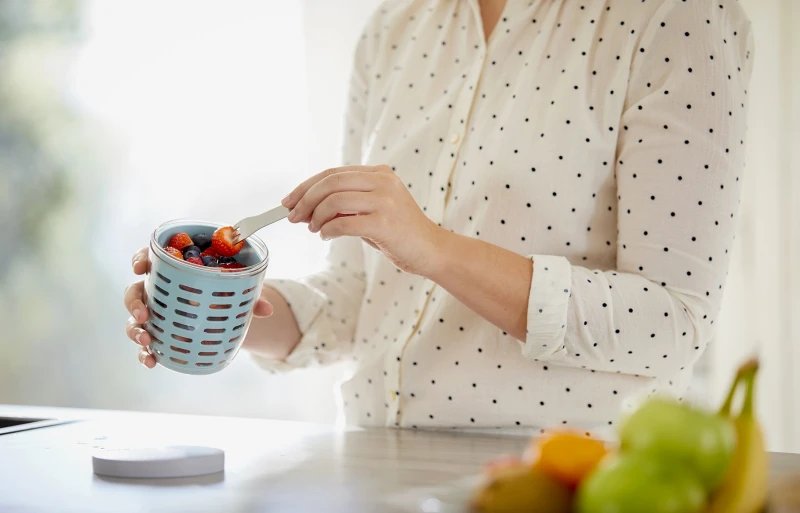 Fruit &amp; Veggie Pot Ellipse Nordic Blue 107655013800