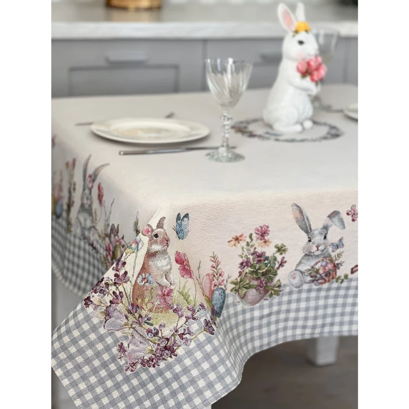 Limaso, obrus z tkaniny gobelinowej(tkany maszynowo) - RUNNER1248GR-240, 137x240 cm