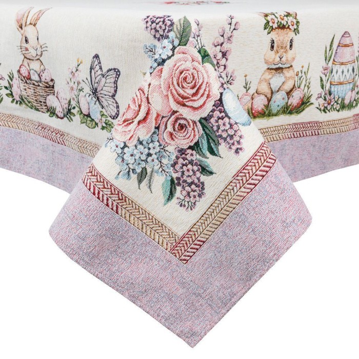 Limaso, obrus z tkaniny gobelinowej(tkany maszynowo) - G-35244-180 137x180 cm