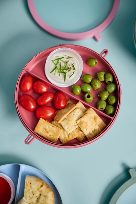 Miska Lunch Box z pokrywką Vita i dodatkowym pojemnikiem Nordic Black 105830041100