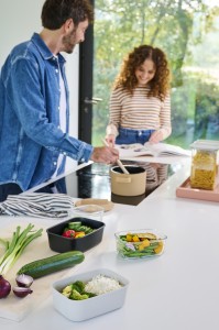 Zestaw trzech pojemników EasyClip 2.0 2x700ml + 1500ml White