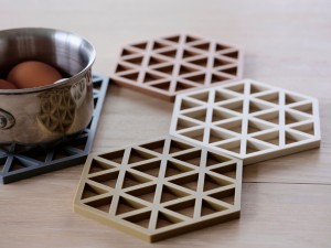Podkładki pod naczynia 3 szt. Triangles Rosema/Matc/Taupe 32708