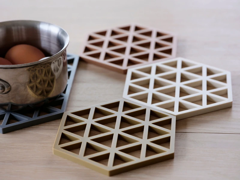 Podkładki pod naczynia 3 szt. Triangles Rosema/Matc/Taupe 32708