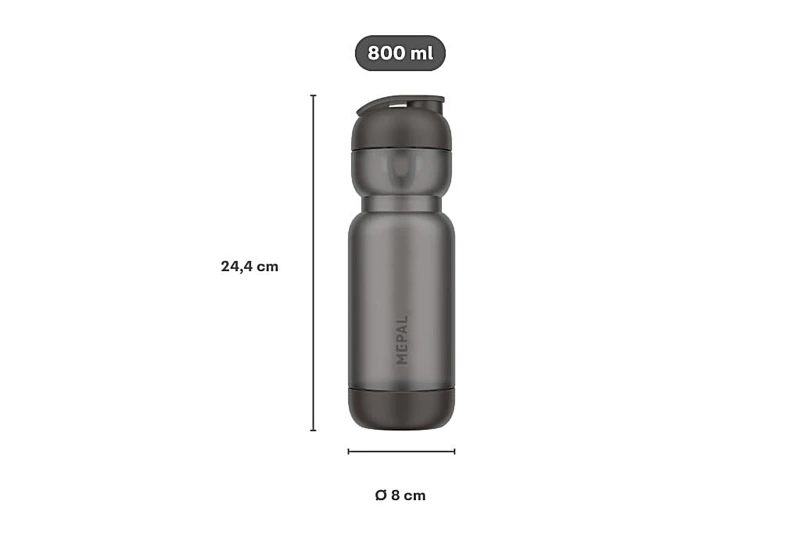 Shaker sportowy Active 800 ml Graphite Black 103006041800