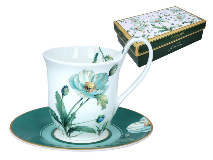 Carmani, filiżanka 220ml + spodek -LAURA LOZANO/Lady`s Floral Symphony