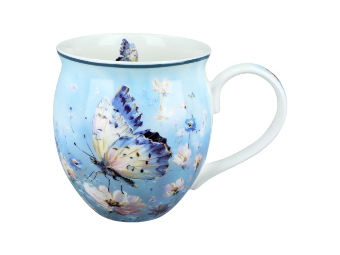 Carmani, porcelanowy kubek-nocniczek 430ml  - LAURA LOZANO/Motyl