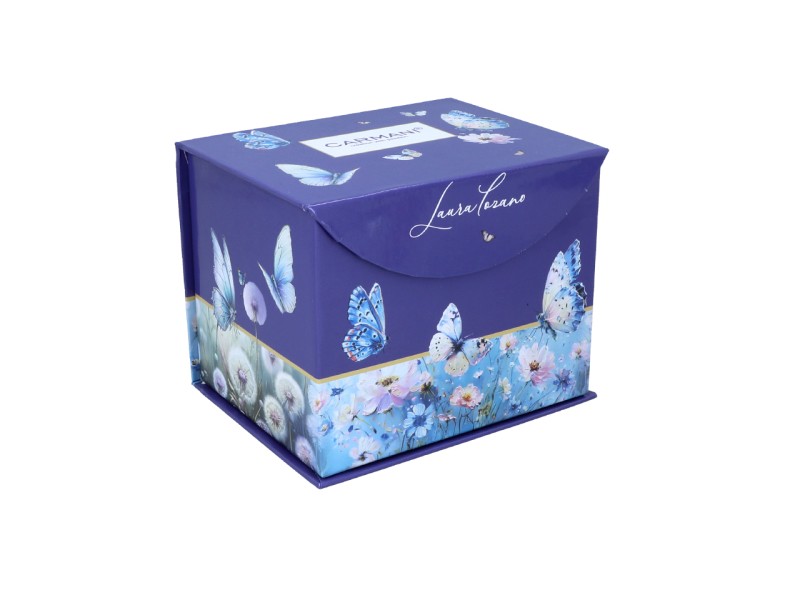 Carmani, porcelanowy kubek-nocniczek 430ml  - LAURA LOZANO/Motyl