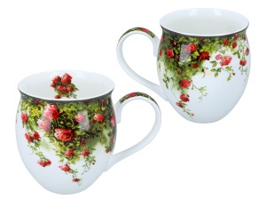 Carmani, porcelanowy kubek-nocniczek 430ml  - LAURA LOZANO/ Pnącza