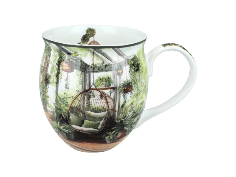 Carmani, porcelanowy kubek-nocniczek 430ml  - LAURA LOZANO/Ogród zimowy