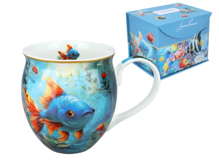 Carmani, porcelanowy kubek-nocniczek 430ml  - LAURA LOZANO/Rafa koralowa