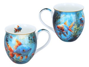 Carmani, porcelanowy kubek-nocniczek 430ml  - LAURA LOZANO/Rafa koralowa