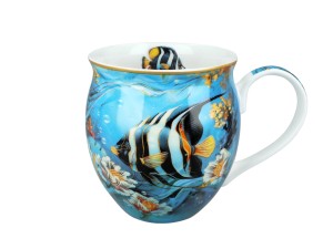 Carmani, porcelanowy kubek-nocniczek 430ml  - LAURA LOZANO/Rafa koralowa