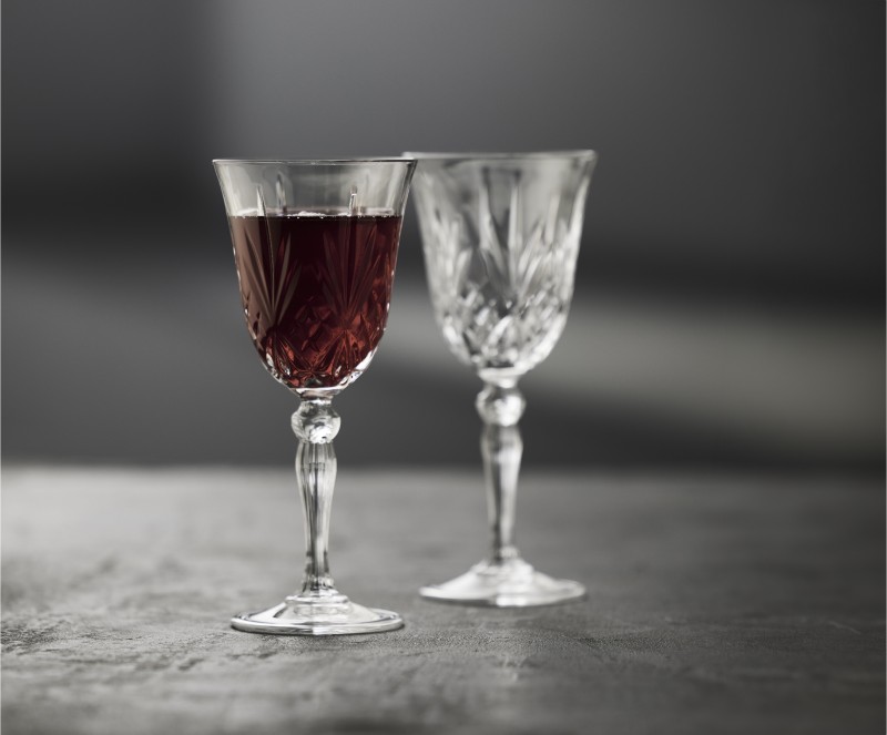 Kieliszki do czerwonego wina ze szkła kryształowego Melodia 270 ml 4 sztuki 916098