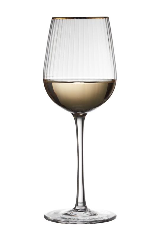 Kieliszki do białego wina Palermo 300 ml 4 sztuki złote 27578