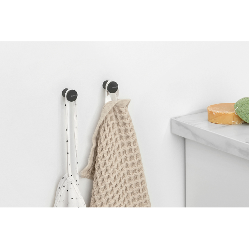Haczyki na ręczniki 2 szt.,szare