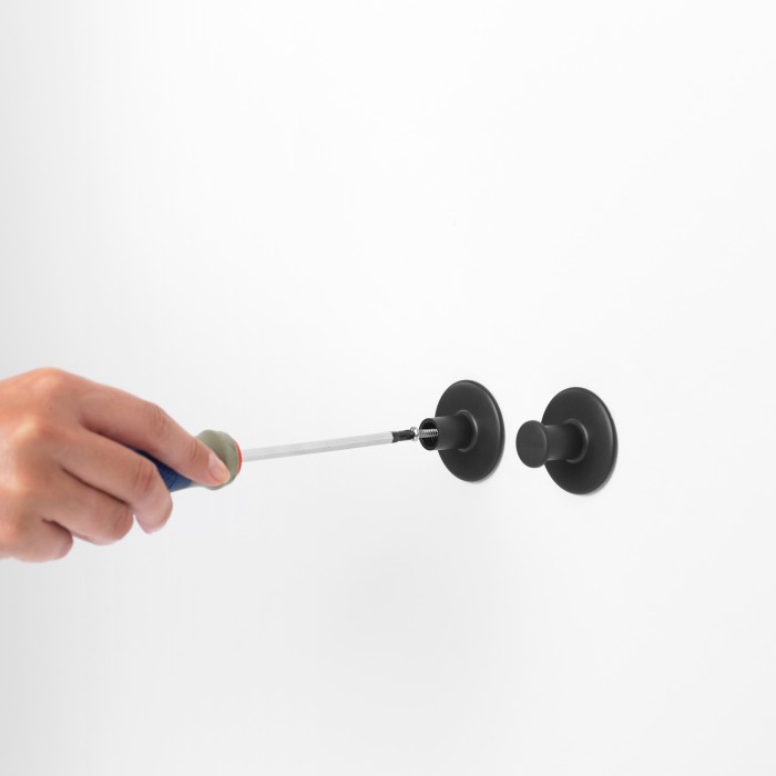 Haczyki na ręczniki 2 szt., czarne