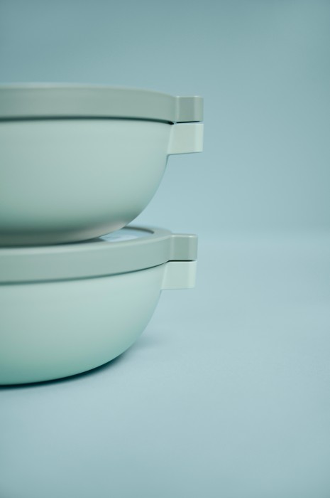 Miska Lunch Box z pokrywką i dodatkowym pojemnikiem, Vita Nordic Sage