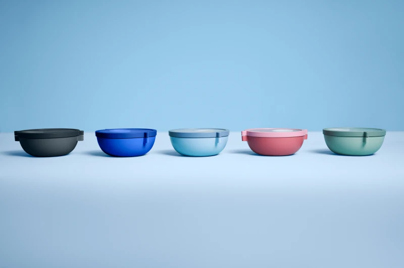 Miska Lunch Box z pokrywką i dodatkowym pojemnikiem, Vita Nordic Sage