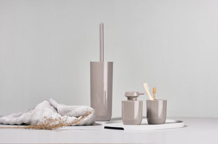 Kubek na szczoteczki do zębów 9 cm Suii Taupe