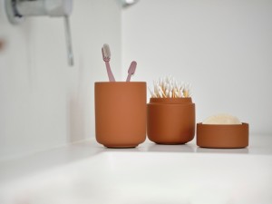 Kubek na szczoteczki do zębów Ume Terracotta