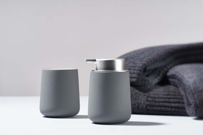 Kubek na szczoteczki do zębów Nova Grey/White