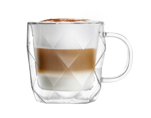 Komplet 2 filiżanek Geo 330 ml, szkło