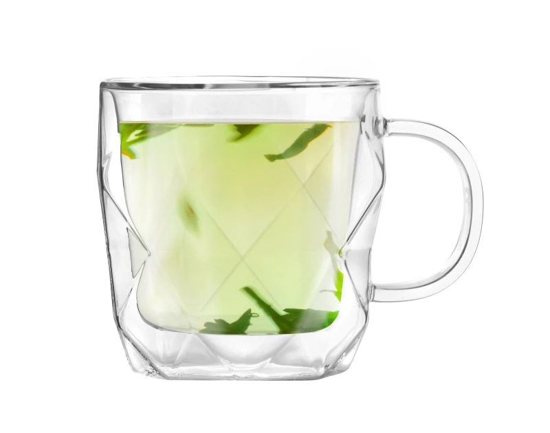 Komplet 2 filiżanek Geo 330 ml, szkło