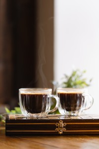 Komplet 2 filiżanek termicznych TULIP 350 ml, szkło